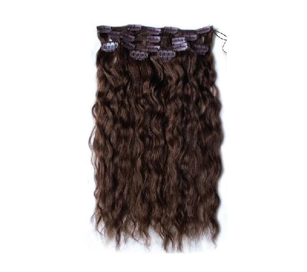 curly clip in hair