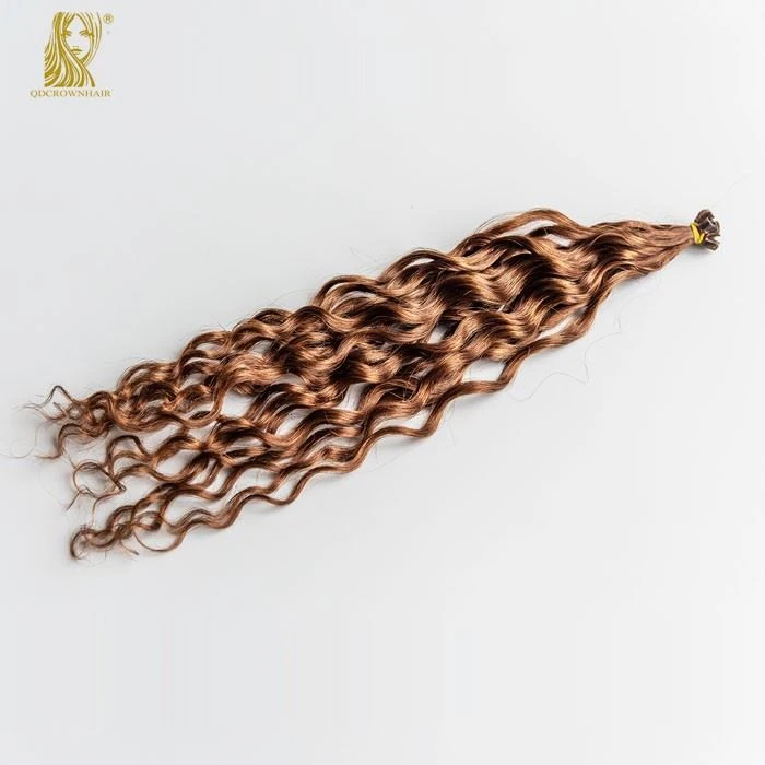 Curly U tip hair extensions